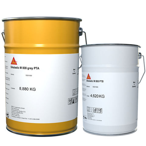 Мастика поліуретанова Sika Sikalastic M 808 13,5 кг, Сірий